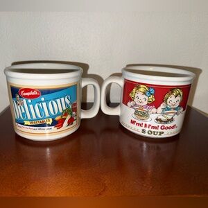 Vintage Campbell Ceramic Soup Mugs Set